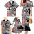 Fiji Tonga Coat of Arm Personalised Family Matching Mermaid Dress and Hawaiian Shirt With Masi Tapa and Tongan Ngatu Together LT9 - Polynesian Pride