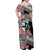 Fiji Tonga Coat of Arm Personalised Off Shoulder Maxi Dress With Masi Tapa and Tongan Ngatu Together LT9 - Polynesian Pride