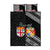 Fiji Tonga Coat of Arm Personalised Quilt Bed Set With Masi Tapa and Tongan Ngatu Together LT9 - Polynesian Pride