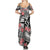 Fiji Tonga Coat of Arm Personalised Summer Maxi Dress With Masi Tapa and Tongan Ngatu Together LT9 - Polynesian Pride