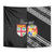 Fiji Tonga Coat of Arm Personalised Tapestry With Masi Tapa and Tongan Ngatu Together LT9 - Polynesian Pride