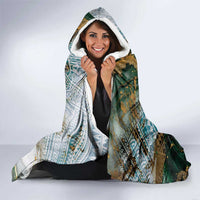 Polynesian Tribal Tattoo Hooded Blanket Green Marble Pattern LT9 - Polynesian Pride
