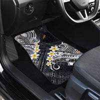 Polynesian Tribal Tattoo Car Mats Plumeria Black Gold Marble Pattern LT9 - Polynesian Pride