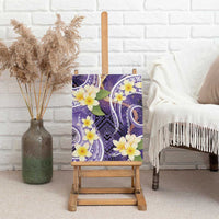 Polynesian Tribal Tattoo Canvas Wall Art Plumeria Purple Marble Pattern LT9 - Polynesian Pride
