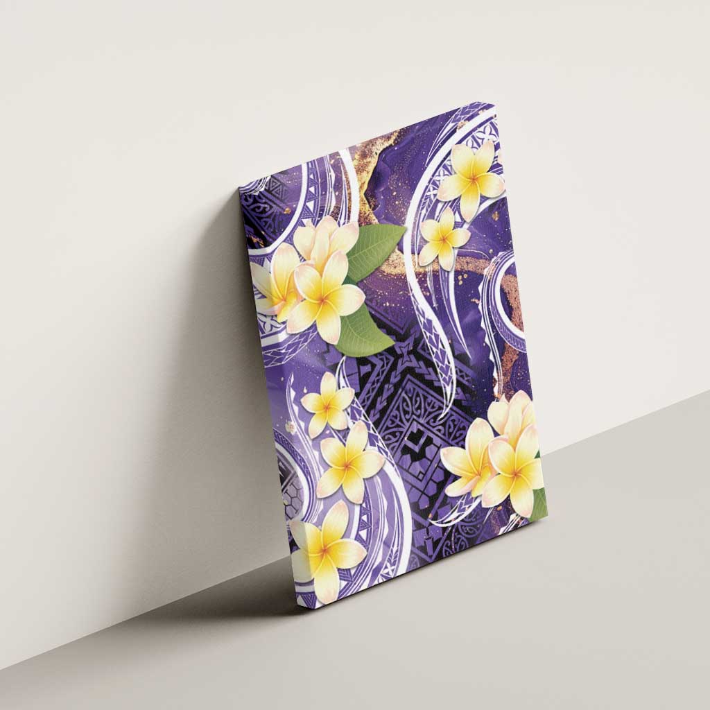Polynesian Tribal Tattoo Canvas Wall Art Plumeria Purple Marble Pattern LT9 - Polynesian Pride