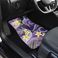 Polynesian Tribal Tattoo Car Mats Plumeria Purple Marble Pattern LT9 - Polynesian Pride