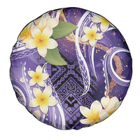 Polynesian Tribal Tattoo Spare Tire Cover Plumeria Purple Marble Pattern LT9 - Polynesian Pride