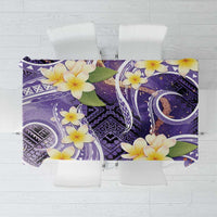 Polynesian Tribal Tattoo Tablecloth Plumeria Purple Marble Pattern LT9 Purple - Polynesian Pride