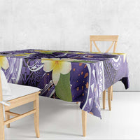Polynesian Tribal Tattoo Tablecloth Plumeria Purple Marble Pattern LT9 - Polynesian Pride