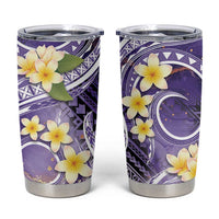Polynesian Tribal Tattoo Tumbler Cup Plumeria Purple Marble Pattern LT9 Purple - Polynesian Pride