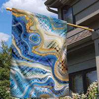 Polynesian Tribal Tattoo Garden Flag Swirling Ocean Marble Pattern LT9 - Polynesian Pride
