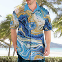 Polynesian Tribal Tattoo Hawaiian Shirt Swirling Ocean Marble Pattern LT9 - Polynesian Pride