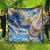 Polynesian Tribal Tattoo Quilt Swirling Ocean Marble Pattern