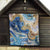 Polynesian Tribal Tattoo Quilt Swirling Ocean Marble Pattern