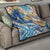 Polynesian Tribal Tattoo Quilt Swirling Ocean Marble Pattern