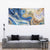 Polynesian Tribal Tattoo Tapestry Swirling Ocean Marble Pattern