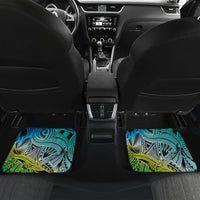 Personalised Aloha King Kamehameha Spirits Car Mats Art Special LT9 Set 2pcs - Back Art - Polynesian Pride