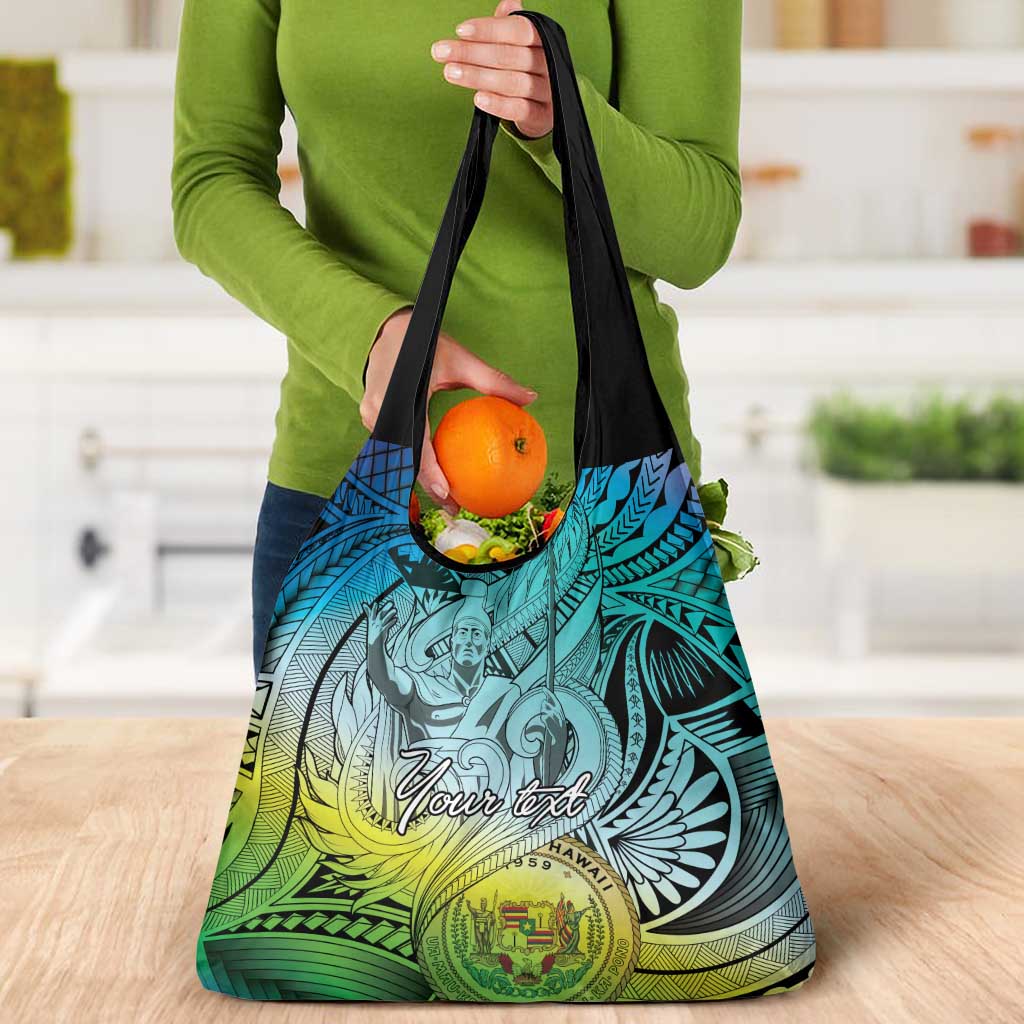 Personalised Aloha King Kamehameha Spirits Grocery Bag Art Special LT9 - Polynesian Pride