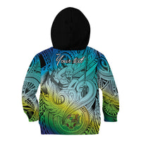 Personalised Aloha King Kamehameha Spirits Kid Hoodie Art Special LT9 - Polynesian Pride