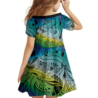 Personalised Aloha King Kamehameha Spirits Kid Short Sleeve Dress Art Special LT9 - Polynesian Pride