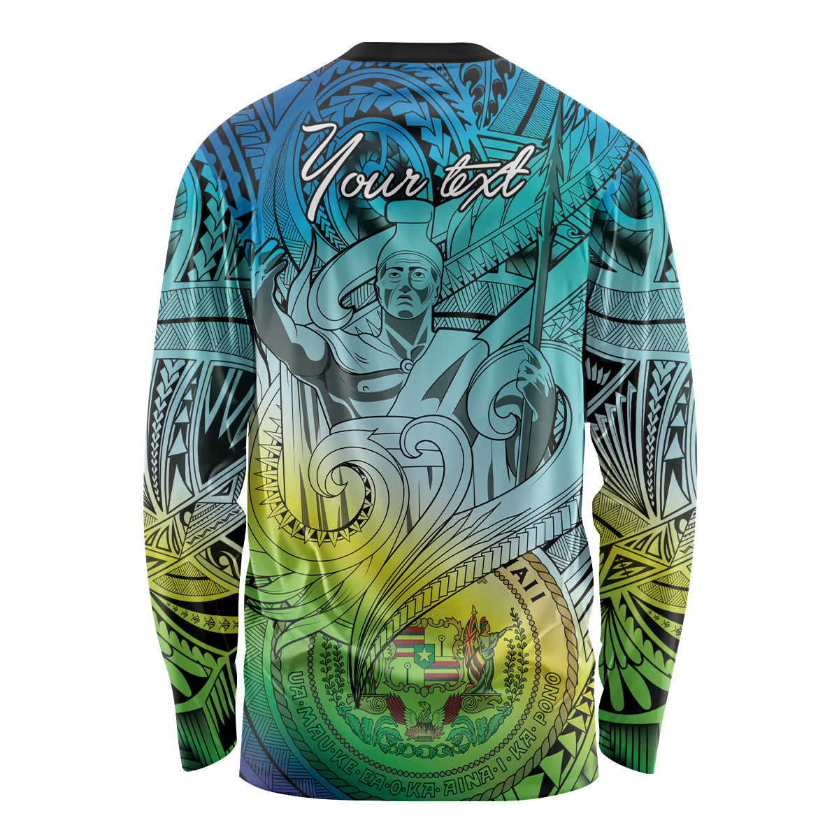 Personalised Aloha King Kamehameha Spirits Long Sleeve Shirt Art Special LT9 - Polynesian Pride