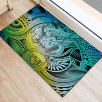 Personalised Aloha King Kamehameha Spirits Rubber Doormat Art Special LT9 - Polynesian Pride