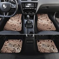 Personalised Aloha King Kamehameha Spirits Car Mats Beige Special LT9 Set 4pcs Beige - Polynesian Pride