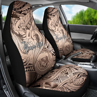 Personalised Aloha King Kamehameha Spirits Car Seat Cover Beige Special