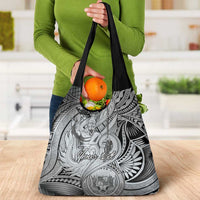 Personalised Aloha King Kamehameha Spirits Grocery Bag Grey Special LT9 - Polynesian Pride