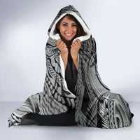 Personalised Aloha King Kamehameha Spirits Hooded Blanket Grey Special LT9 - Polynesian Pride