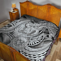 Personalised Aloha King Kamehameha Spirits Quilt Grey Special