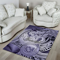 Personalised Aloha King Kamehameha Spirits Area Rug Violet Special