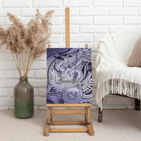 Personalised Aloha King Kamehameha Spirits Canvas Wall Art Violet Special LT9 - Polynesian Pride