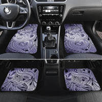 Personalised Aloha King Kamehameha Spirits Car Mats Violet Special LT9 Set 4pcs Violet - Polynesian Pride