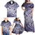 Personalised Aloha King Kamehameha Spirits Family Matching Off Shoulder Maxi Dress and Hawaiian Shirt Violet Special LT9 - Polynesian Pride