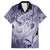 Personalised Aloha King Kamehameha Spirits Family Matching Puletasi and Hawaiian Shirt Violet Special LT9 Dad's Shirt - Short Sleeve Violet - Polynesian Pride