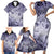 Personalised Aloha King Kamehameha Spirits Family Matching Short Sleeve Bodycon Dress and Hawaiian Shirt Violet Special LT9 - Polynesian Pride