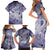 Personalised Aloha King Kamehameha Spirits Family Matching Short Sleeve Bodycon Dress and Hawaiian Shirt Violet Special LT9 - Polynesian Pride