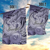 Personalised Aloha King Kamehameha Spirits Garden Flag Violet Special LT9 - Polynesian Pride