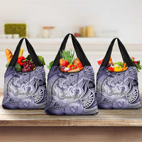 Personalised Aloha King Kamehameha Spirits Grocery Bag Violet Special LT9 3-pack One Size Violet - Polynesian Pride