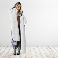 Personalised Aloha King Kamehameha Spirits Hooded Blanket Violet Special