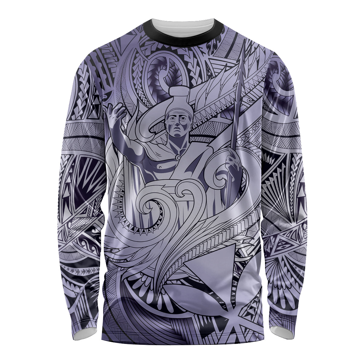 Personalised Aloha King Kamehameha Spirits Long Sleeve Shirt Violet Special LT9 Unisex Violet - Polynesian Pride