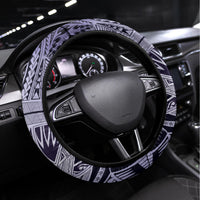 Aloha King Kamehameha Spirits Steering Wheel Cover Violet Special LT9 Universal Fit Violet - Polynesian Pride