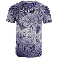 Personalised Aloha King Kamehameha Spirits T Shirt Violet Special LT9 - Polynesian Pride
