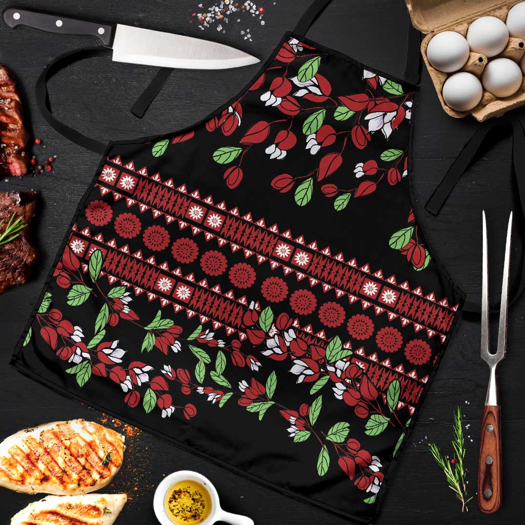 Fiji Masi Bula Tagimoucia Flowers Apron - Polynesian Pride