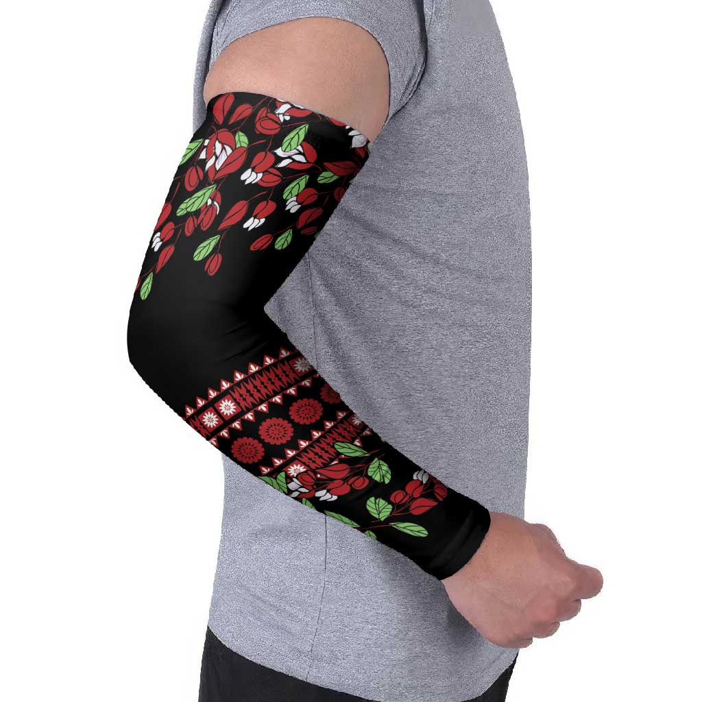 Fiji Masi Bula Tagimoucia Flowers Arm Sleeves - Polynesian Pride