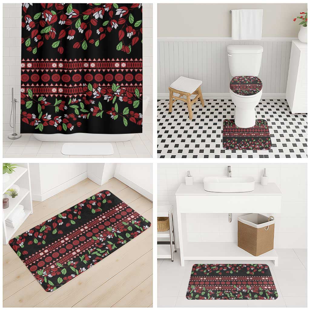 Fiji Masi Bula Tagimoucia Flowers Bathroom Set - Polynesian Pride