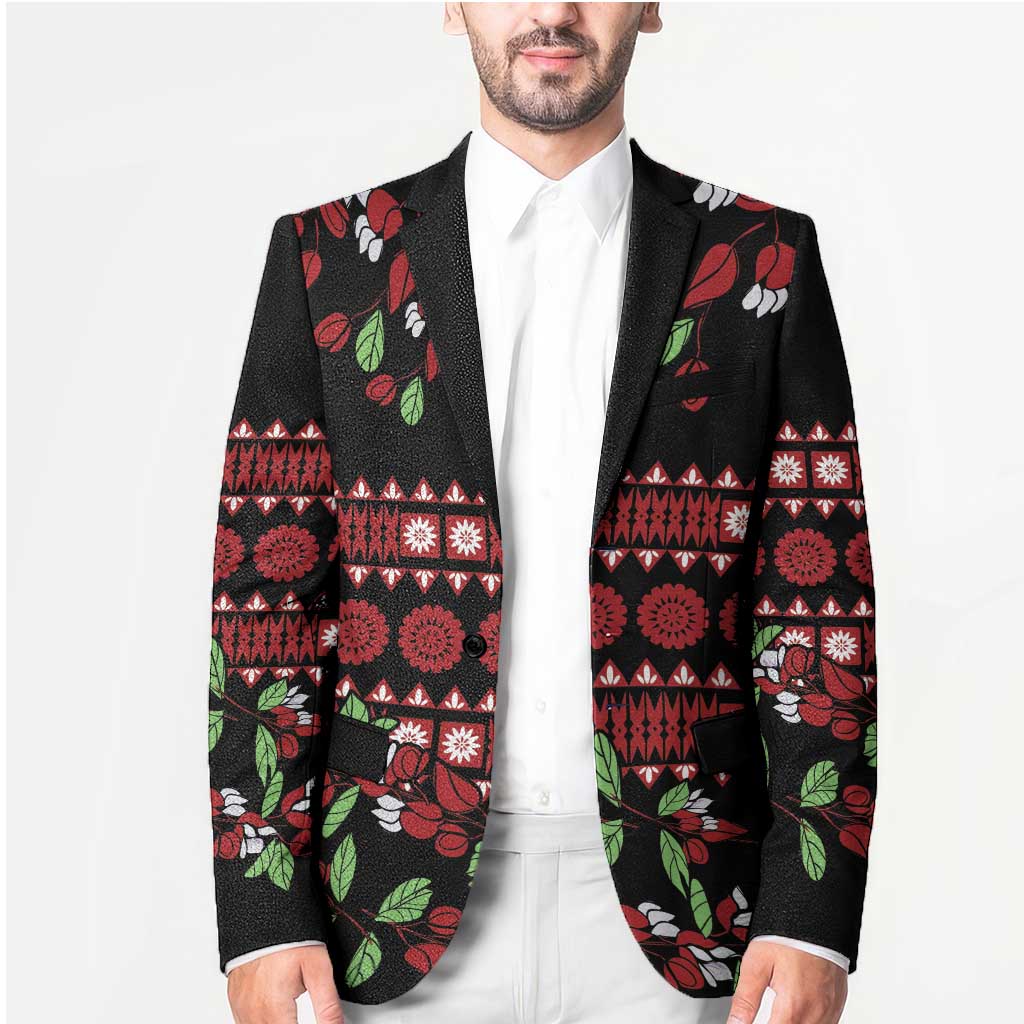 Fiji Masi Bula Tagimoucia Flowers Blazer - Polynesian Pride