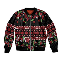 Fiji Masi Bula Tagimoucia Flowers Bomber Jacket