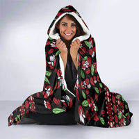 Fiji Masi Bula Tagimoucia Flowers Hooded Blanket